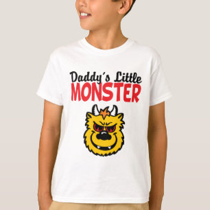 Camiseta O monstro pequeno do pai