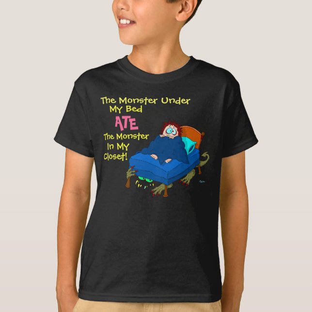 Camiseta O monstro sob minha cama (Frente)