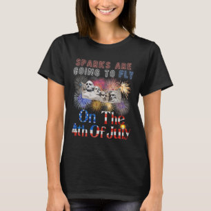 Camiseta O Monte Rushmore 4 De Julho Sparks Vai Voar