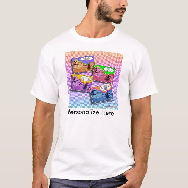 Camiseta O Monte Rushmore Cabeça T-Shirt (Frente)