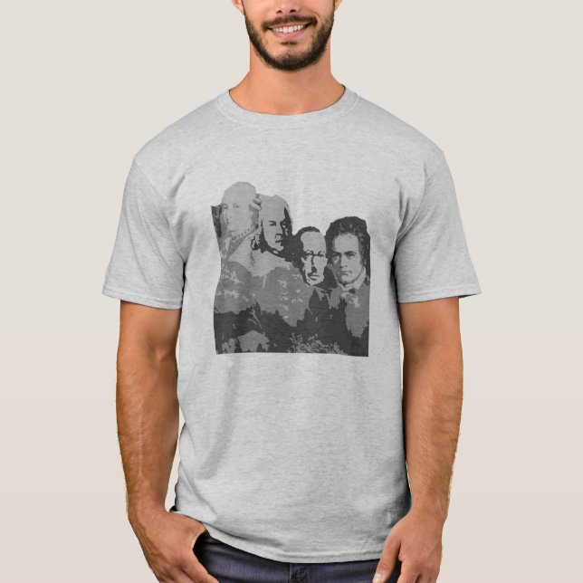 Camiseta O Monte Rushmore do t-shirt dos compositores (Frente)