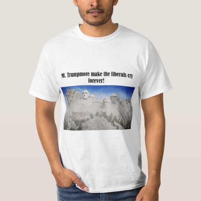 Camiseta O Monte Trumpmore faz os liberais chorarem de cami (Frente)