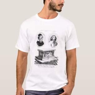 Camiseta O monumento do Tradescants na jarda da igreja
