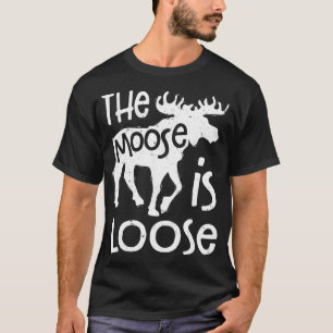 Camiseta O Moose É Um Homem Perdido Engraçado Caçando Prese