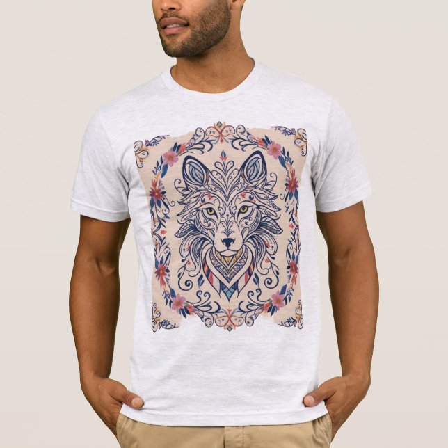 Camiseta O Motif Animal Elegante Intrai A Natureza (Frente)