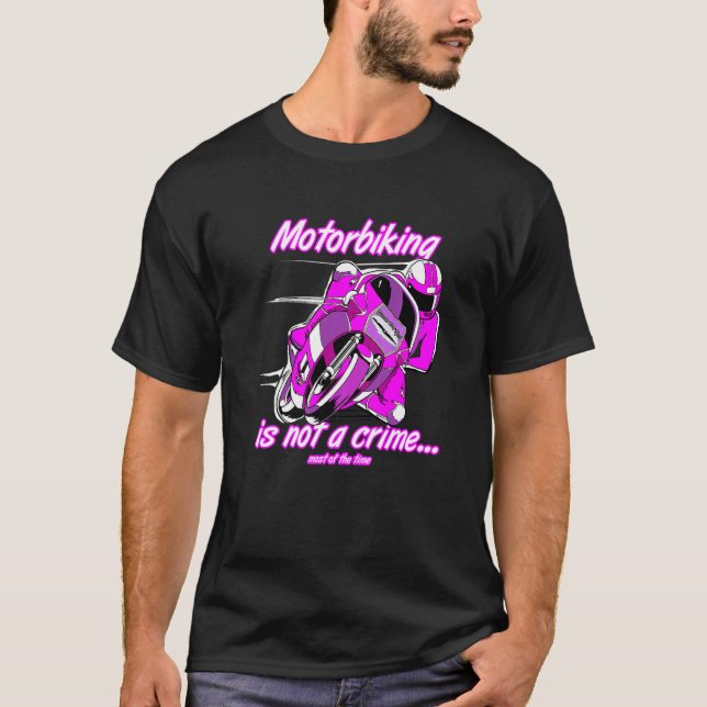 Camiseta O Motociclismo Não É Um Costume De Motociclo Em Co (Frente)