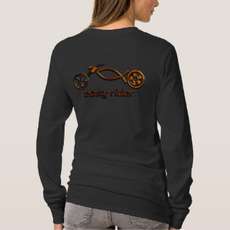 Camiseta O motociclista cristão da mulher