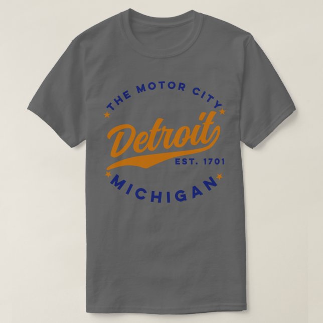 Camiseta O Motor City Detroit (Frente do Design)
