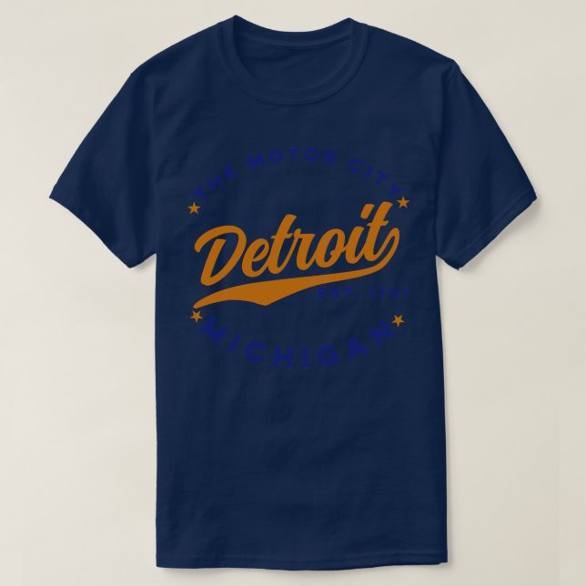 Camiseta O Motor City Detroit (Frente do Design)