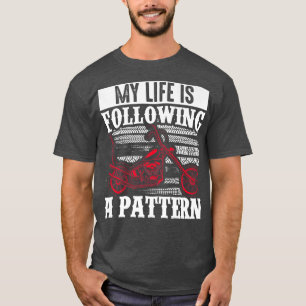 Camiseta O Motorcycle Biker Rider Minha Vida Está Seguindo 