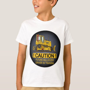 Camiseta O motorista futuro da escavadora da escavadora