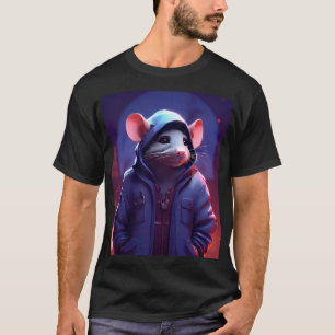 Camiseta O mouse está sondando a área