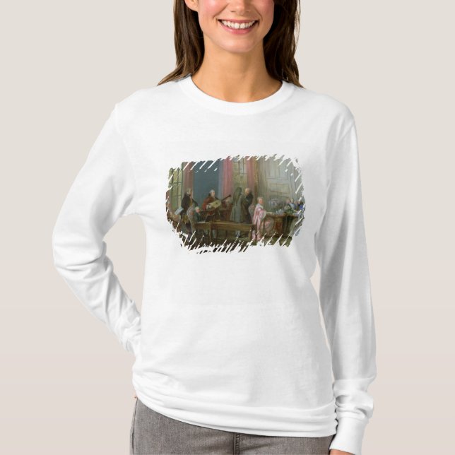 Camiseta O Mozart novo no clavichord (Frente)