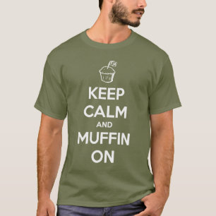 Camiseta O muffin de Frank mantem o T calmo