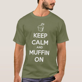 Camiseta O muffin de Frank mantem o T calmo