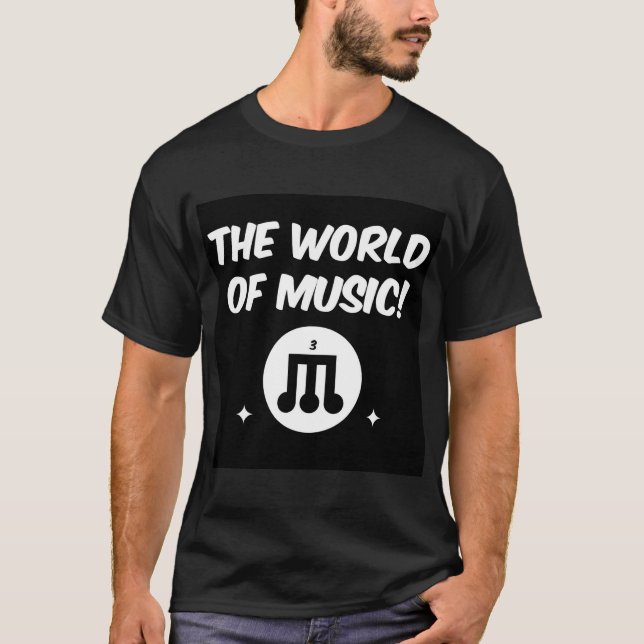 Camiseta O Mundo Da Música (Frente)