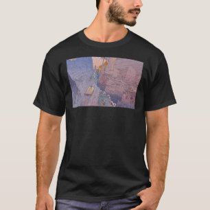 Camiseta o mundo de edena, montanha, penhasco, monumental,c