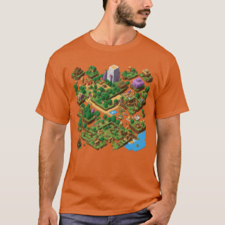 Camiseta O mundo dos jogos clássicos de vídeo menino engraç
