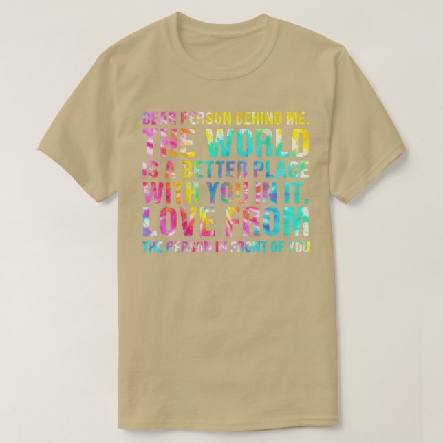 Camiseta O Mundo É Melhor Um Lugar Com Você Mental (Frente do Design)