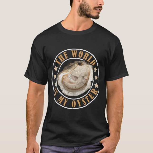 Camiseta O Mundo É Minha Ostra (Frente)