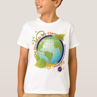 Camiseta O mundo é minha sala de aula - miúdos