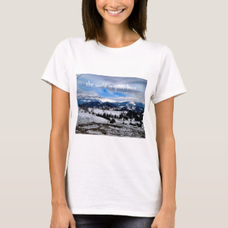 Camiseta o mundo é tranquilo aqui