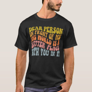 Camiseta O Mundo É Um Lugar Melhor Com Você - Menta