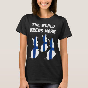 Camiseta O mundo precisa de mais finlandês