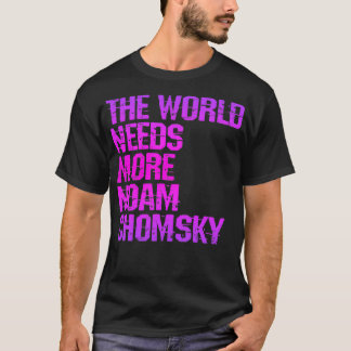 Camiseta O mundo precisa de mais Noam Chomsky Read Chomsky