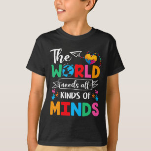 Camiseta O Mundo Precisa De Todos Os Tipos De Atenção Ao Au