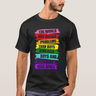 Camiseta O mundo tem maiores problemas com a comunidade LGB