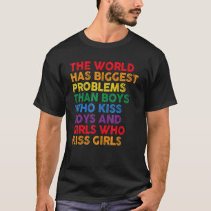 Camiseta O mundo tem maiores problemas com a comunidade LGB