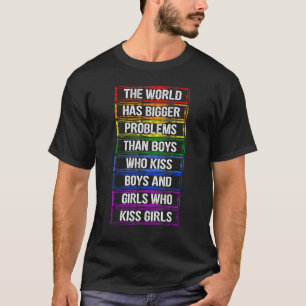 Camiseta O mundo tem maiores problemas na Lgbt Community Ga