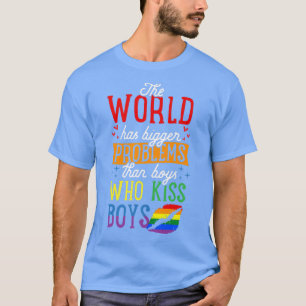 Camiseta O Mundo Tem Problemas Maiores Que Meninos Que Beij