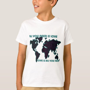 Camiseta O mundo todo que de Beatles você precisa é amor