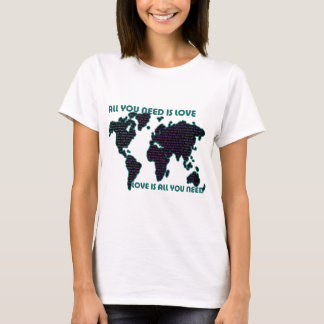 Camiseta O mundo todo que de Beatles você precisa é amor