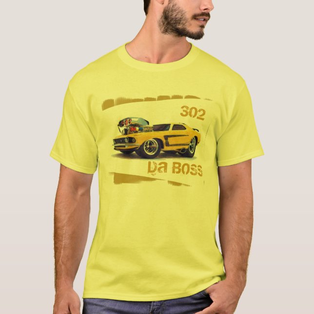 Camiseta O músculo americano, a Dinamarca dirige (Frente)