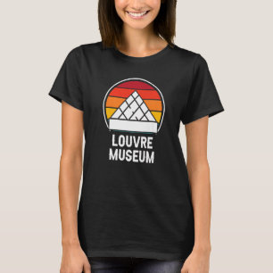 Camiseta O Museu do Louvre Retro Paris Love France