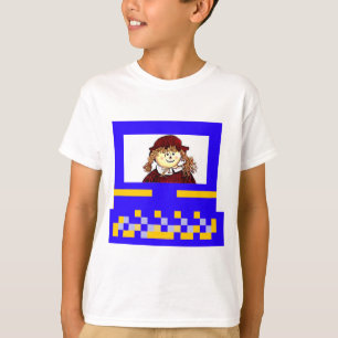 Camiseta O MUSEUM Artist Series Images Computer StrawGirl