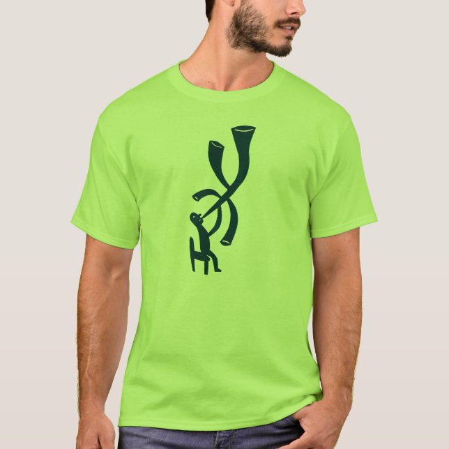 Camiseta O músico vai felicidade da esperança da dança da (Frente)