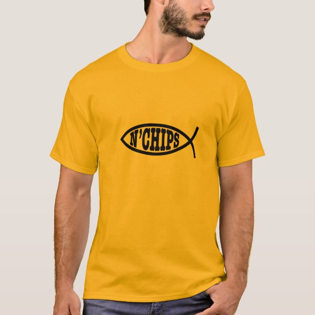 Camiseta O n dos peixes lasca o t-shirt (Frente)