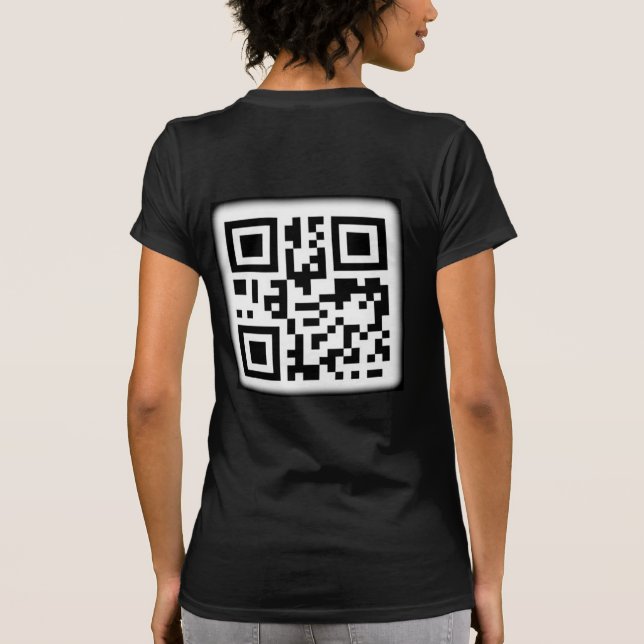 Camiseta O Na moda QR Code T-Shirt (Verso)