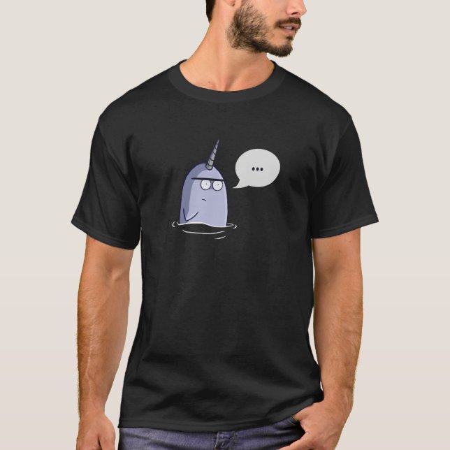 Camiseta O nada Narwhal (Frente)