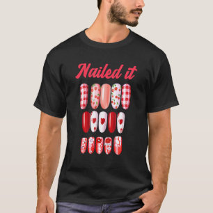 Camiseta O Nail Techs Arrastou-O Com Arte Unha