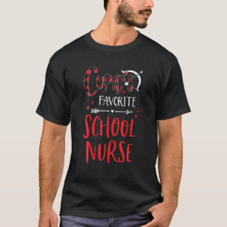 Camiseta O Namorados da Xadrez vermelha da enfermeira favor