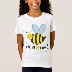 Camiseta Ó Namorados de mel, rainha da abelha com tiara