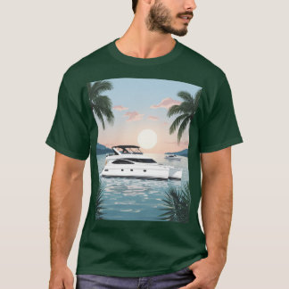 Camiseta O nascer do sol no catamarã