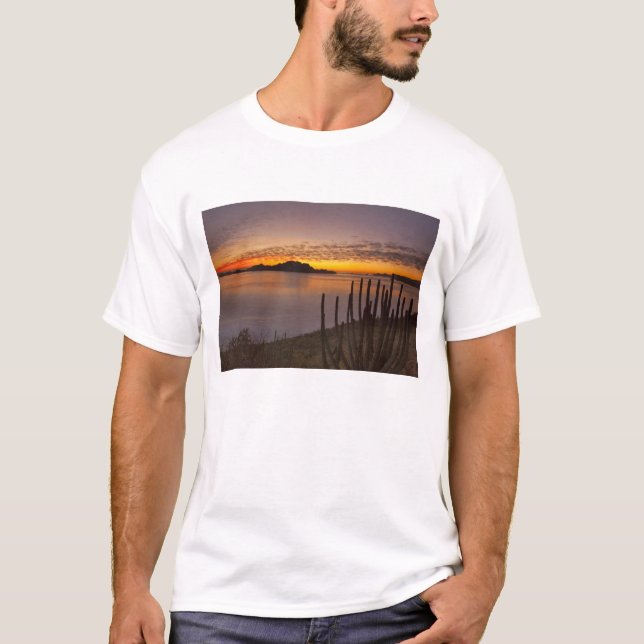 Camiseta O nascer do sol sobre Isla Danzante no Golfo de 2 (Frente)