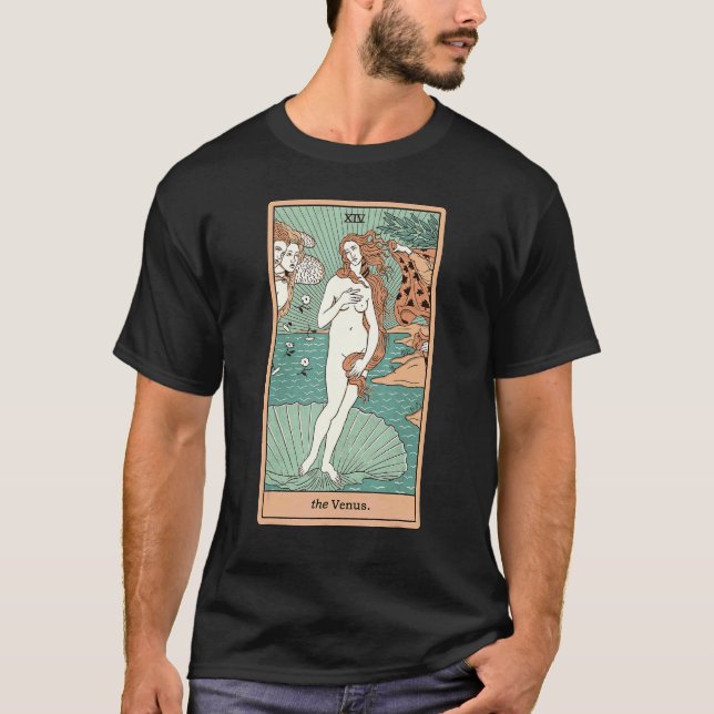 Camiseta O Nascimento Da Placa De Vênus Do Gráfico De Vênus (Frente)