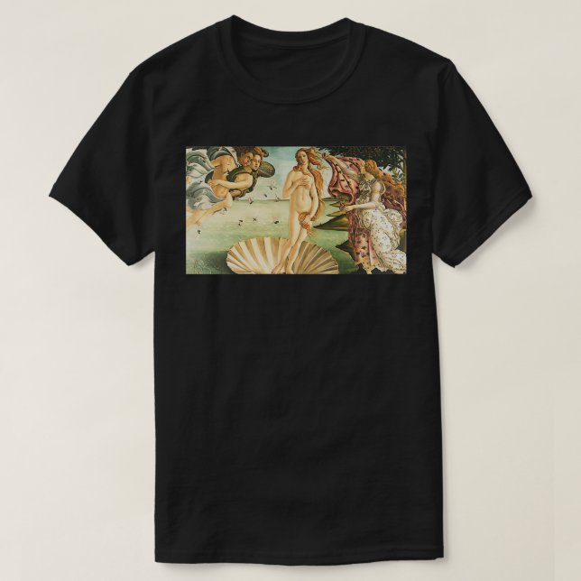 Camiseta O Nascimento de Vênus Botticelli Renascença 2 (Frente do Design)